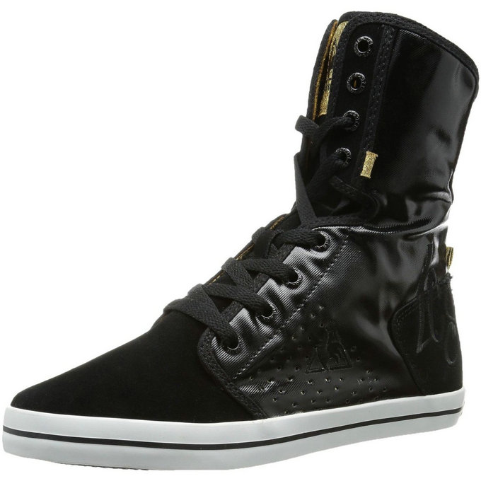 Le Coq Sportif Voya Mid Plus Noir - Chaussures Basket Montante Femme